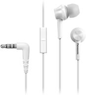 🎧 panasonic rp-tcm115 canal-type in-ear headphones, white - dynamic sound and comfortable fit logo