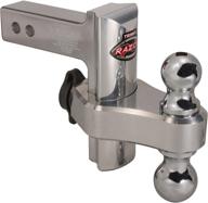 π§ enhanced trimax trz6al 6" adjustable hitch: premium aluminum construction, dual hitch ball, and t3 receiver lock logo