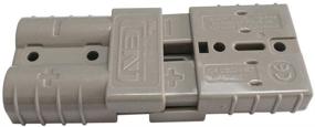 img 1 attached to 💡 Enhance your Battery Power with 50 Amp Grey Connector Battery Charger Battery Power Connectors by Anderson (8AWG)