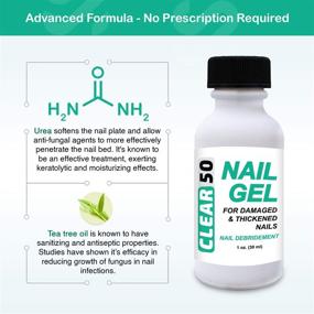 img 3 attached to Преобразите ваши ногти с CLEAR 50 Nail Gel: 50% мочевины формула для мягких и не ломающихся ногтей - быстрое высыхание, удобный аппликатор, превосходство над кремами!