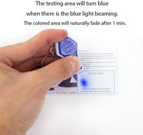 img 1 attached to 🔵 Cyxus Blue Light Testing Card - Single Test Card for Blue Ray Tester
