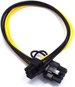 img 3 attached to Endlesss 6 Pin Male To 8(6+2) Pin Male PCIe Adapter Power Cable Server PCI Express Extension Cable 24 Inches (3 Pack)