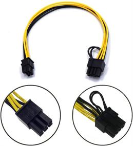 img 2 attached to Endlesss 6 Pin Male To 8(6+2) Pin Male PCIe Adapter Power Cable Server PCI Express Extension Cable 24 Inches (3 Pack)