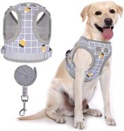 🐕 cnikpet no pull dog harness: breathable & reflective front lead vest with easy control handle for dogs logo