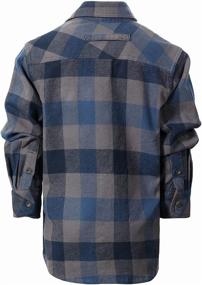 img 3 attached to Black Highligh Gioberti Flannel Shirt for Boys' Clothing