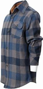 img 2 attached to Black Highligh Gioberti Flannel Shirt for Boys' Clothing