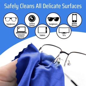 img 2 attached to MightyMicroCloth Microfiber Cleaning Eyeglasses Electronics Vision Care