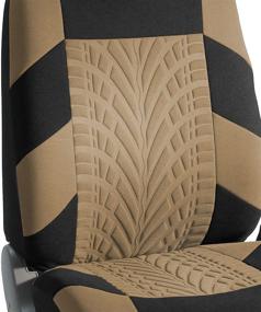 img 2 attached to 🚗 FH Group FB071102 Travel Master Seat Covers: Beige Front Set for Universal Fit in Cars, Trucks, and SUVs – Top-rated Protection and Style