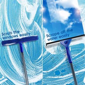 img 3 attached to 🧼 MASTERTOP Window Squeegee Cleaning Tool - Ultimate Outdoor Window Cleaner Kit for Streak-Free Shine