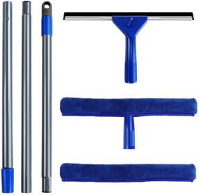 img 4 attached to 🧼 MASTERTOP Window Squeegee Cleaning Tool - Ultimate Outdoor Window Cleaner Kit for Streak-Free Shine