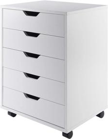 img 4 attached to Halifax Winsome Storage Organizer, 5 Drawer, White