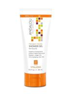 🍊 andalou naturals mandarin vanilla восстанавливающий гель для душа: питание и защита влаги кожи с маслом арганы и кокосовой водой логотип