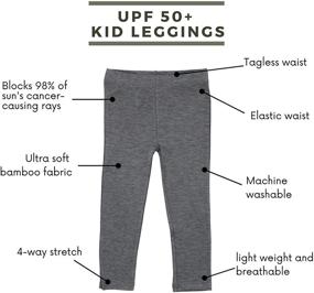 img 3 attached to 🩲 Shedo Lane Girls' Leggings – Girls' Clothing for Optimal Sun Protection