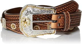 img 1 attached to Silver Scalop Men's Accessories by Nocona Belt Co