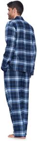img 2 attached to 👔 Ashford Brooks Men's Flannel Plaid Pajamas Clothing
