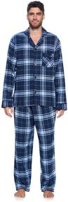 img 1 attached to 👔 Ashford Brooks Men's Flannel Plaid Pajamas Clothing