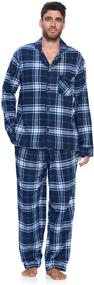 img 4 attached to 👔 Ashford Brooks Men's Flannel Plaid Pajamas Clothing