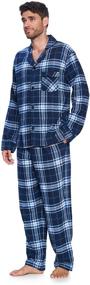 img 3 attached to 👔 Ashford Brooks Men's Flannel Plaid Pajamas Clothing
