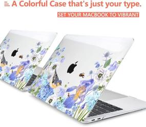 img 1 attached to 🖥️ CISSOOK Hydrangea Case for MacBook Pro 13 Inch 2020 2021 Release A2338 M1 A2251 A2289: Hard Shell, Keyboard Cover, Screen Protector & Webcam Cover for MacBook Pro 13 M1 with Touch Bar