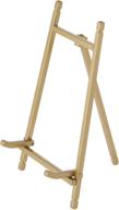 🖼️ bard's metal easel in satin gold tone, dimensions: 7.25" height x 4" width x 4.5" depth logo