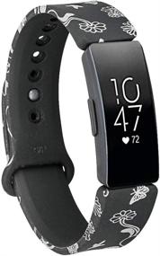 img 2 attached to Ремешки, совместимые с Fitbit Ace 2, заменяющие силиконовые ремешки с принтами на запястье, ремни Starps для ремешков Ace 2 для детей (мульти-3 шт. С)