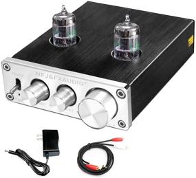 img 4 attached to 🎶 FX AUDIO GE5654 Stereo Tube Preamplifier for Home Audio with Bass and Treble Control, OP Amp Chip and NE5532 Replaceable Tube, Mini HiFi Vacuum Tube Buffer Preamp with RCA Input/Output (Includes Power Supply)