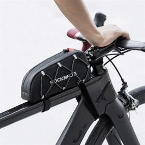 img 3 attached to 👜 ROCKBROS Bike Top Tube Bag - Front Frame Bag with Pouch for Bike Accessories | Compatible with iPhone 11 Pro Max/XR/XS Max 7/8 Plus