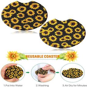 img 2 attached to Accessories Rhinestone Universal Interiors Sunflower