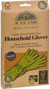 img 2 attached to Large Household Gloves - Pack of 12 Pairs for Optimal Care