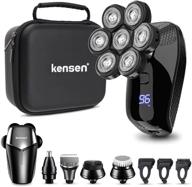 🪒 kensen 5 in 1 head shavers for bald men, 7d head shaver - cordless electric razor, usb rechargeable grooming kit - waterproof wet/dry, with gift box package (b) logo