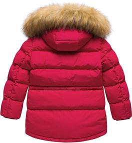 img 3 attached to 🧥 Winter Puffer Jacket for Boys Hooded Mid-Length - Jackets & Coats for Boys' Clothing