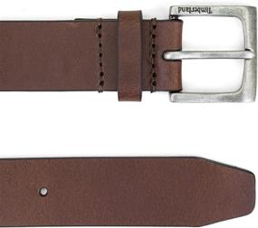 img 2 attached to Timberland Men's Classic Leather Brown Belt - Premium Men's Accessories