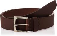 timberland men's classic leather brown belt - premium men's accessories logo