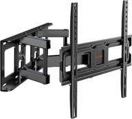 📺 perlegear full motion tv wall mount bracket: dual swivel articulating arms for 26-60 inch led, lcd, oled, flat & curved tvs, max vesa 400x400mm logo