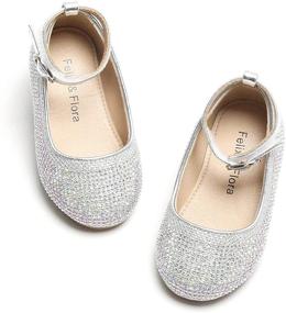img 4 attached to 👧 Flats for Toddler Flower Girls - Felix Flora Wedding Shoes