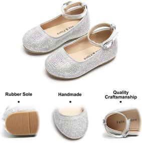 img 1 attached to 👧 Flats for Toddler Flower Girls - Felix Flora Wedding Shoes