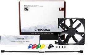 img 3 attached to Noctua NF-S12A PWM chromax.Black.swap: Ultimate 🖤 120mm Premium Quiet Fan in Black (4-Pin)