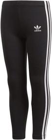 img 4 attached to Adidas Originals Girls Stripes Leggings Girls' Clothing and Leggings