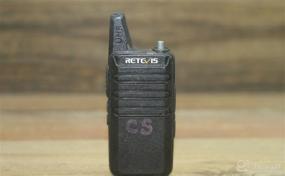 img 5 attached to Retevis RT22 Walkie Talkies: Rechargeable Hands-Free 2-Way Radios (6 Pack) with Multi-Gang Charger - Stay Connected Anywhere!