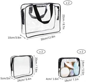 img 3 attached to SITAKE Cosmetic Waterproof Toiletry Portable