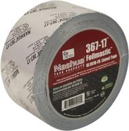 nashua 367-17 foilmastic butyl rubber sealant tape [ul 181b-fx listed]: 3 inch (72mm actual) x 100 foot (silver) logo