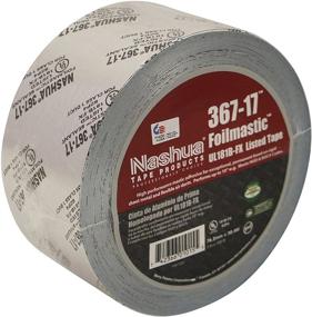 img 1 attached to Nashua 367-17 FoilMastic Butyl Rubber Sealant Tape [UL 181B-FX listed]: 3 inch (72mm actual) x 100 foot (Silver)