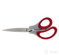 img 1 attached to Pack of 3 Amazon Basics Multipurpose Office 🔪 Scissors with Comfort Grip and Titanium Fused Stainless Steel review by Amber Perez