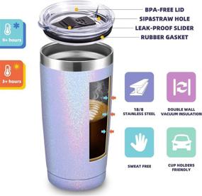 img 2 attached to ALOUFEA Stainless Tumbler Insulated Lavender Food Service Equipment & Supplies