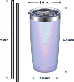 img 3 attached to ALOUFEA Stainless Tumbler Insulated Lavender Food Service Equipment & Supplies