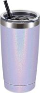 aloufea stainless tumbler insulated lavender food service equipment & supplies logo