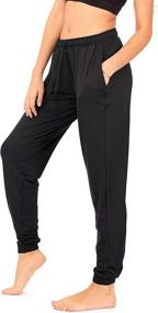 img 2 attached to 👖 DEAR SPARKLE Jogger with Pockets for Women: Lightweight Sweats Yoga Lounge Pants + Plus Size (P7) – Comfortable & Stylish Activewear