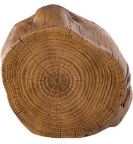 img 1 attached to 🪵 Ball & Cast Faux Wood Stump Stool Accent Table - Brown, Set of 1 - 18.325&#34;Wx15.35&#34;Dx16.54&#34;H