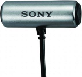 img 1 attached to 🎤 Silver Sony ECMCS3 Omnidirectional Stereo Microphone - Clip Style Design