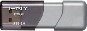 img 4 attached to 📱 PNY 128GB Turbo Attache 3 USB 3.0 Flash Drive - Fast & Efficient Storage Solution (P-FD128TBOP-GE)